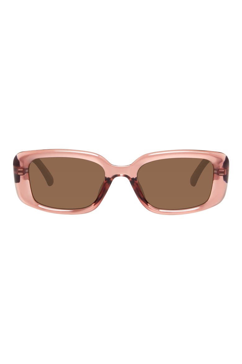 52mm Rectangular Sunglasses, Main, color, NUDE CRYSTAL
