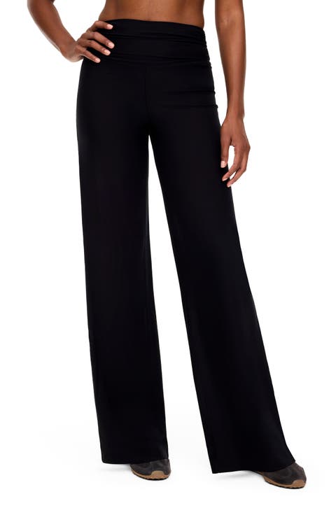 Ruched Wide Leg Pants
