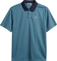 MALBON GOLF Fairway Hex Piqué Golf Polo