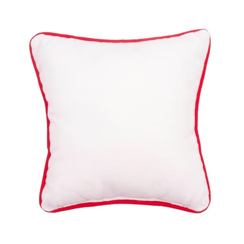 C & F Home C&f Home Dog On Lake Pier With Boat Raft Printed Accent Pillow, 8" X 8" In Blue