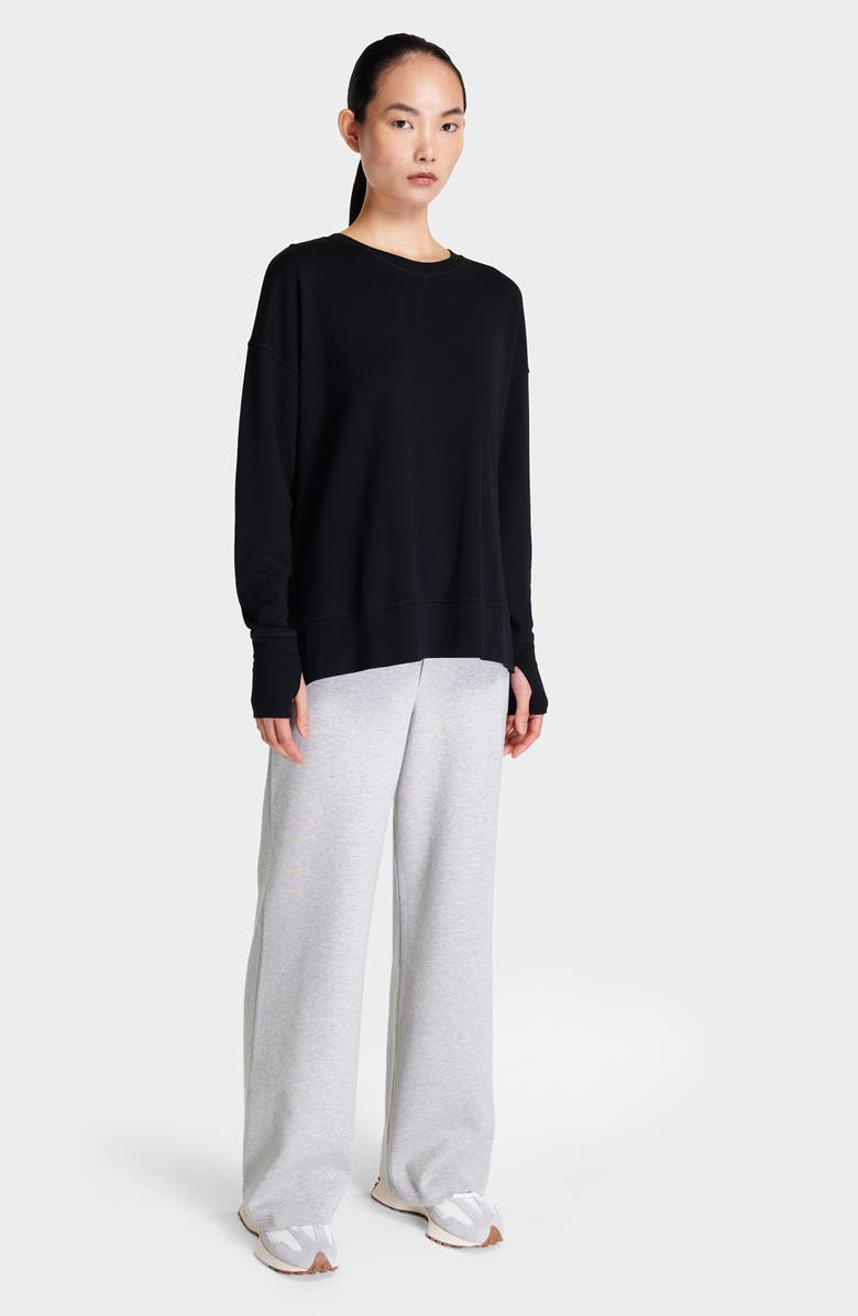 Sweaty Betty After Class Sweatshirt, Alternate, color, Black