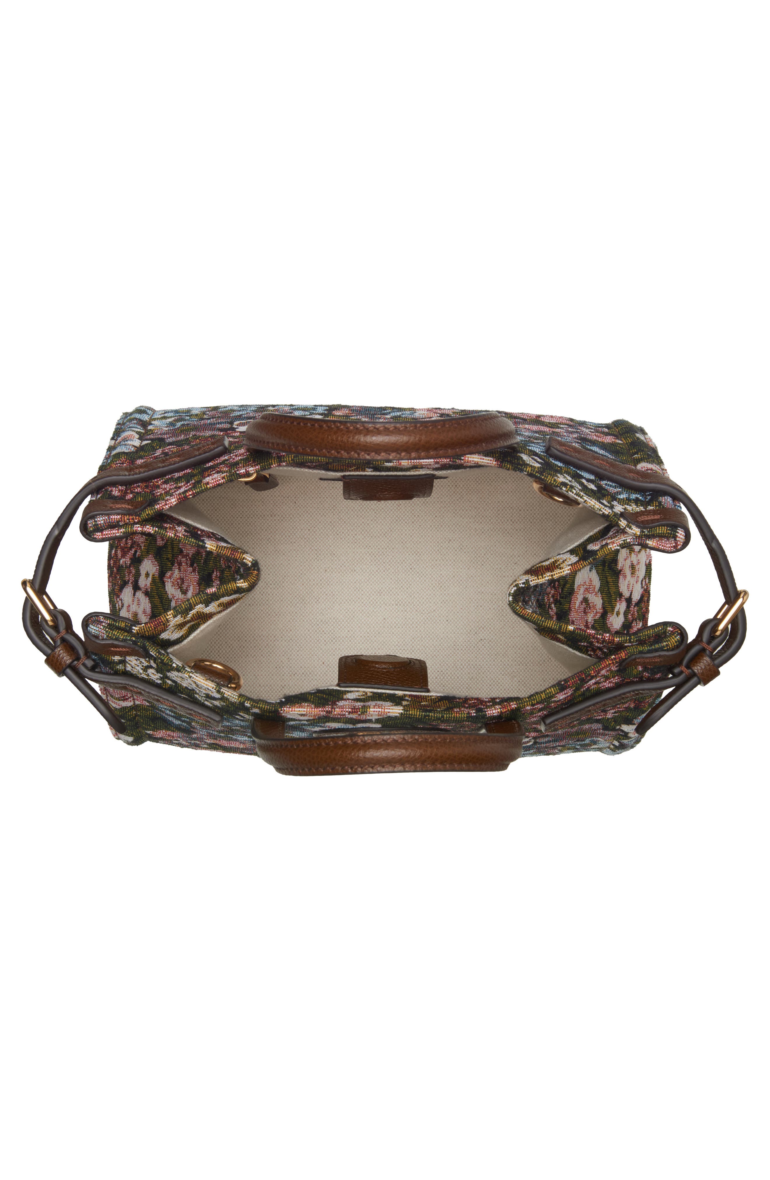 Valentino Garavani Small Antibes Floral Tote, Alternate, color, Multi Brown