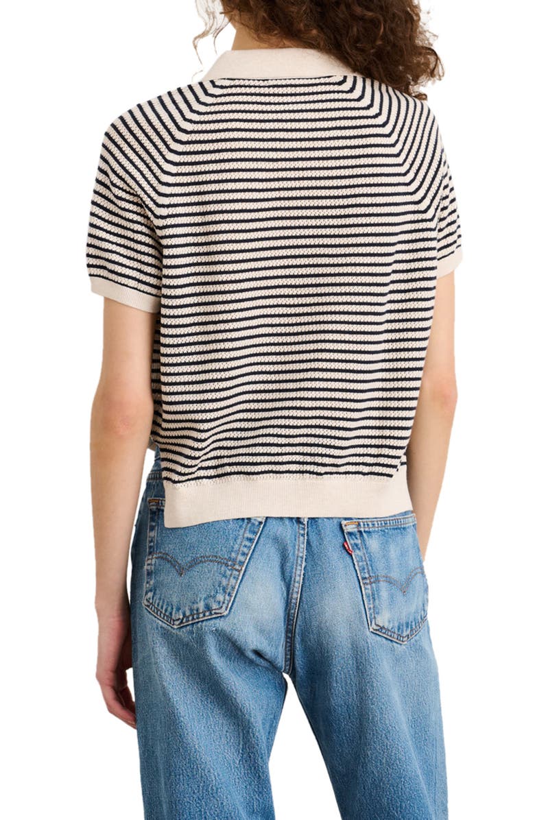 Alex Mill Zoe Stripe Polo Sweater, Alternate, color,