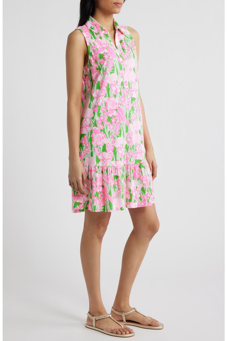 Riegan Print Sleeveless Shirtdress, Alternate, color, PUTTING GREEN HANNAH