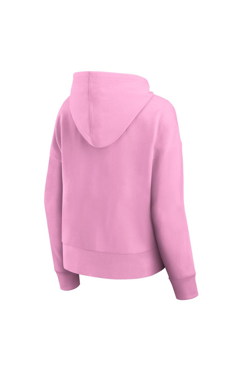 FANATICS Women's Fanatics Branded Pink Formula 1 Merchandise Y2K Badge Pullover Hoodie, Alternate, color, 