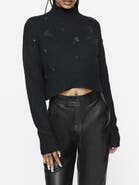 Disturbia Phantom Cotton Cross Sweater