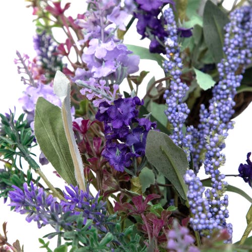 Northlight 18in Lavender Artificial Spring Wreath In Purple
