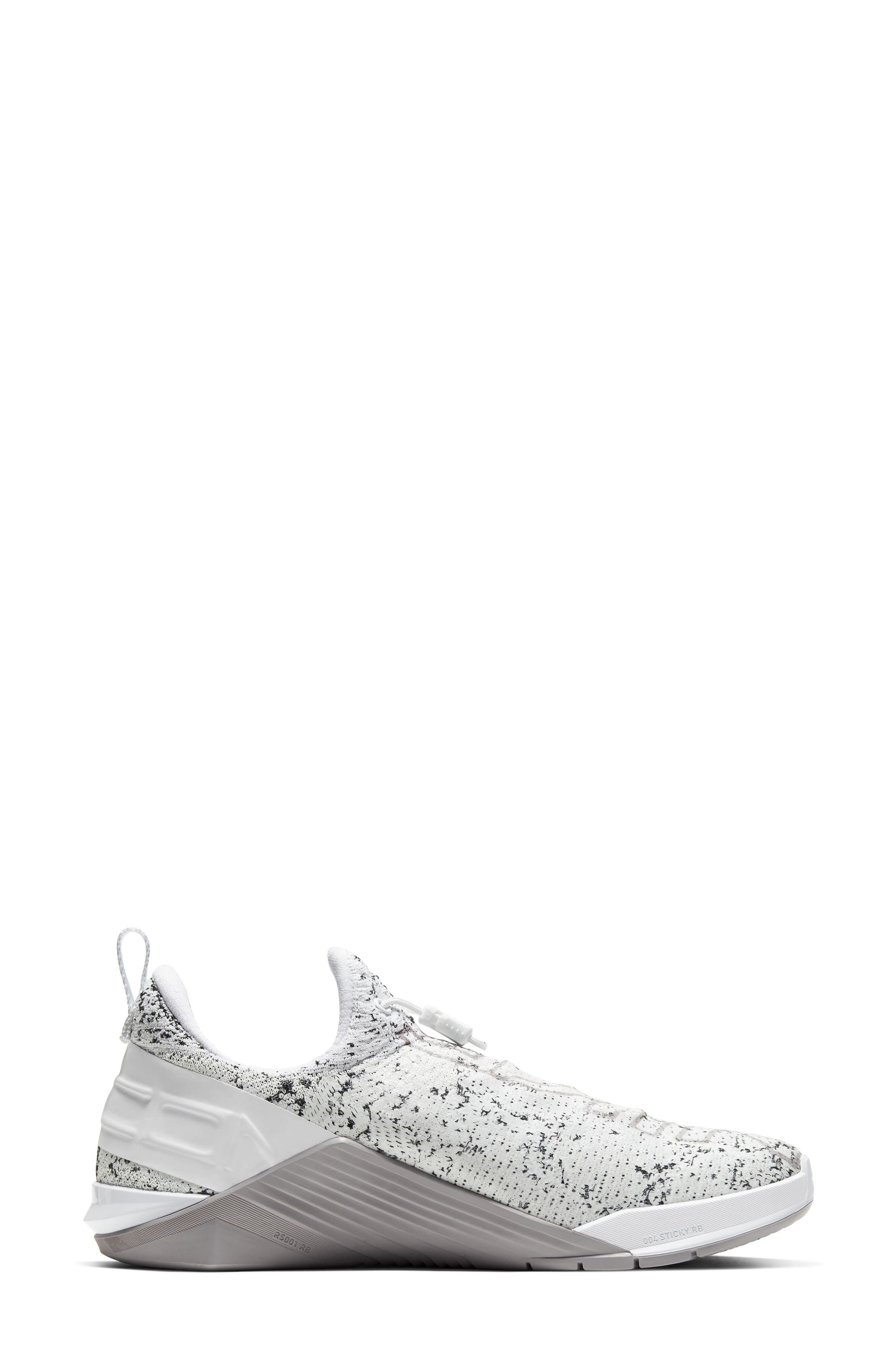 React Metcon Training Shoe, Alternate, color, WHITE/ ATMOSPHERE GREY/ BLACK