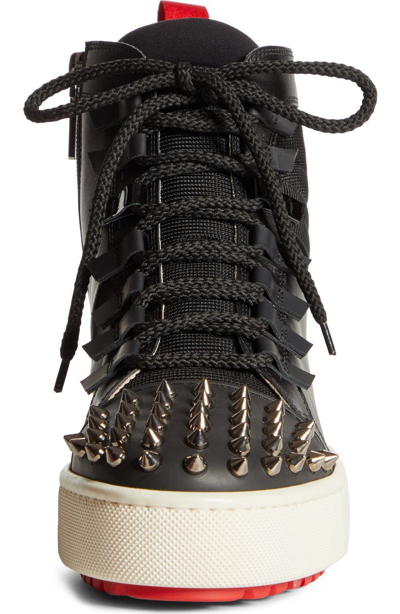Christian Louboutin Smartic Spike High Top Sneaker, Alternate, color,