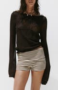MANGO Floral Openwork Sweater