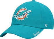 '47 Women's '47 Aqua Miami Dolphins Miata Clean Up Primary Adjustable Hat