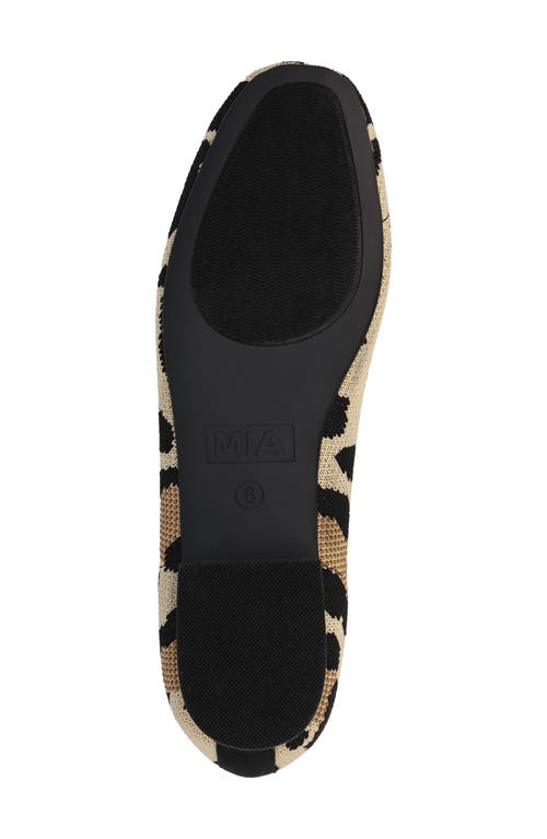 Shop Mia Raisa Stretch Knit Flat In New Leopard