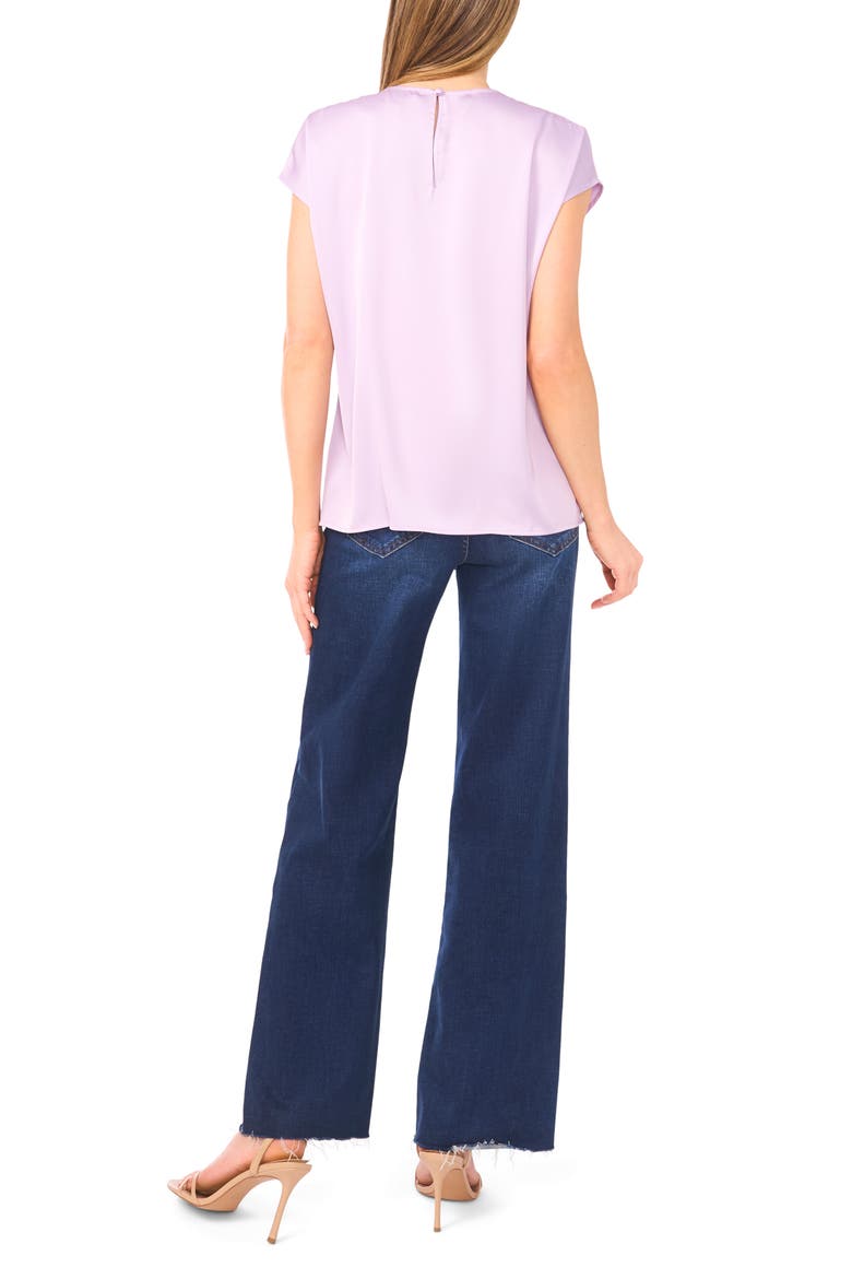 Print Cap Sleeve Blouse, Alternate, color, SOFT LAVENDER