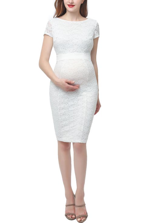 Lyanna Maternity Lace Sheath Dress