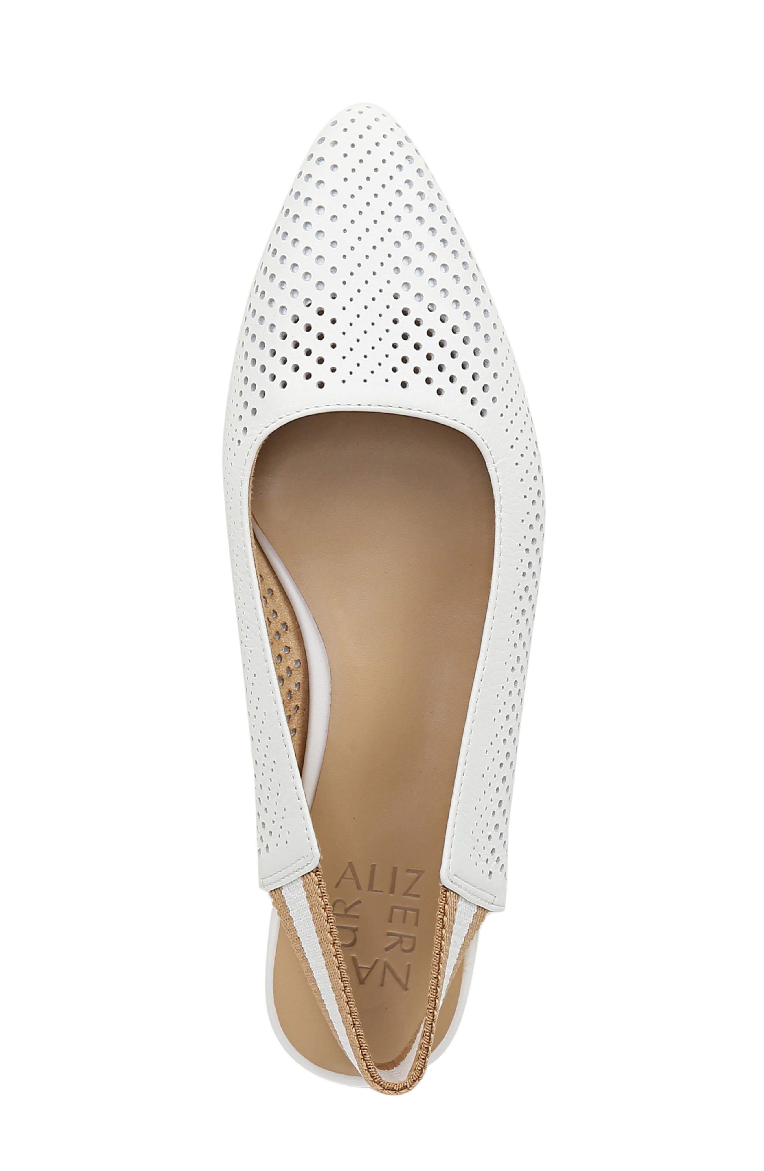 Rory Flat, Alternate, color, WHITE LEATHER