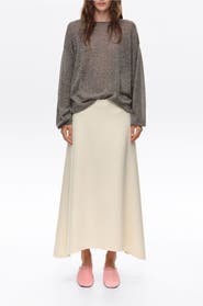 BIMBA Y LOLA Double-Face Wool A-Line Skirt