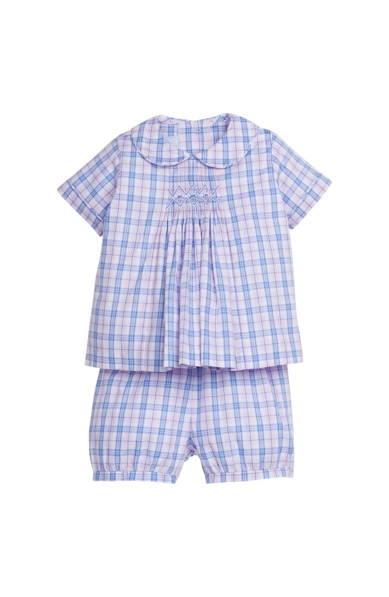 Little English Kids' Chest Smocked Short Set, Main, color, Albany Plaid