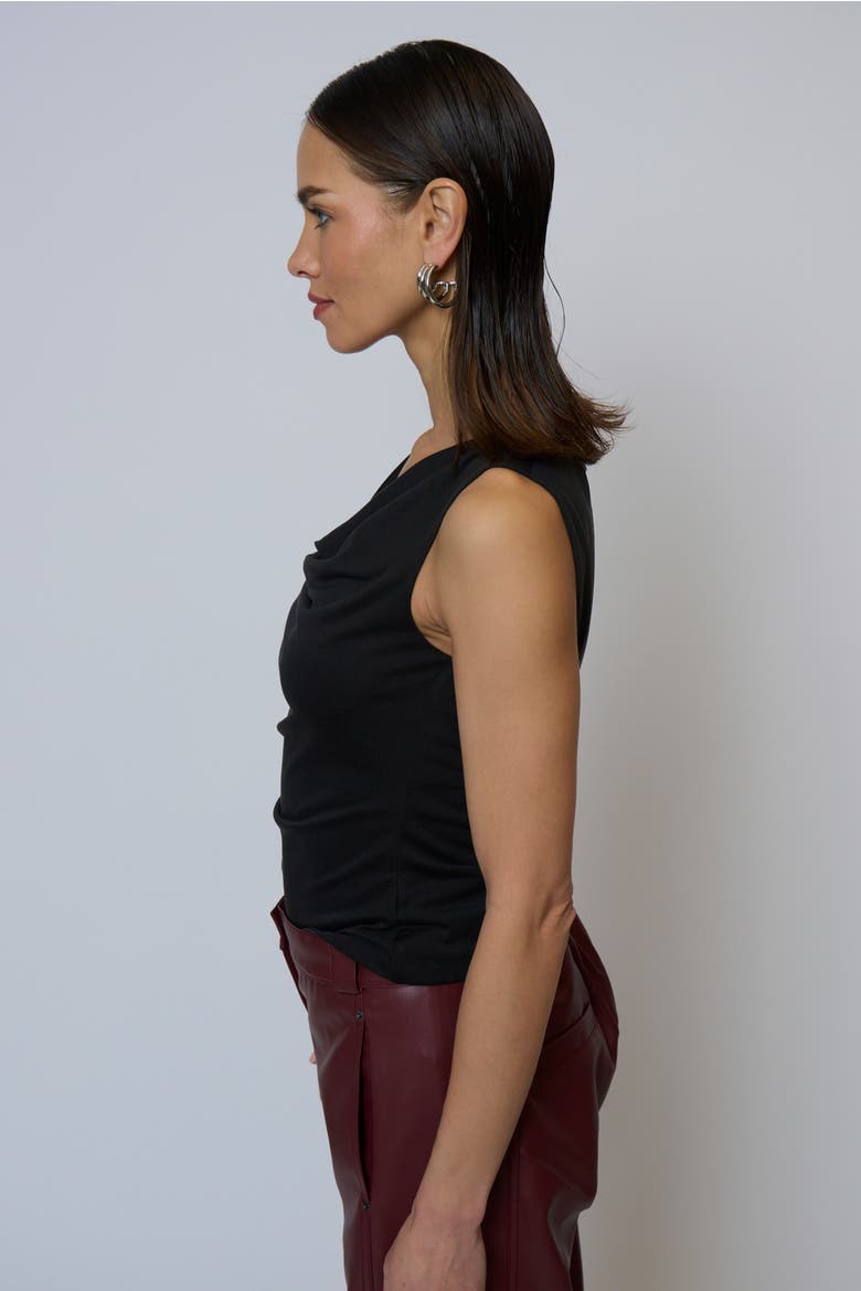 Roman Sleeveless Cowl, Alternate, color, Black