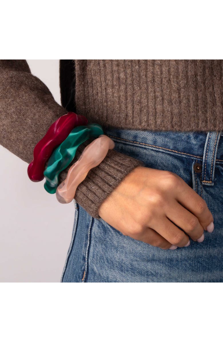 BY ADINA EDEN Color Pop Wave Resin Bangle Set, Alternate, color, 