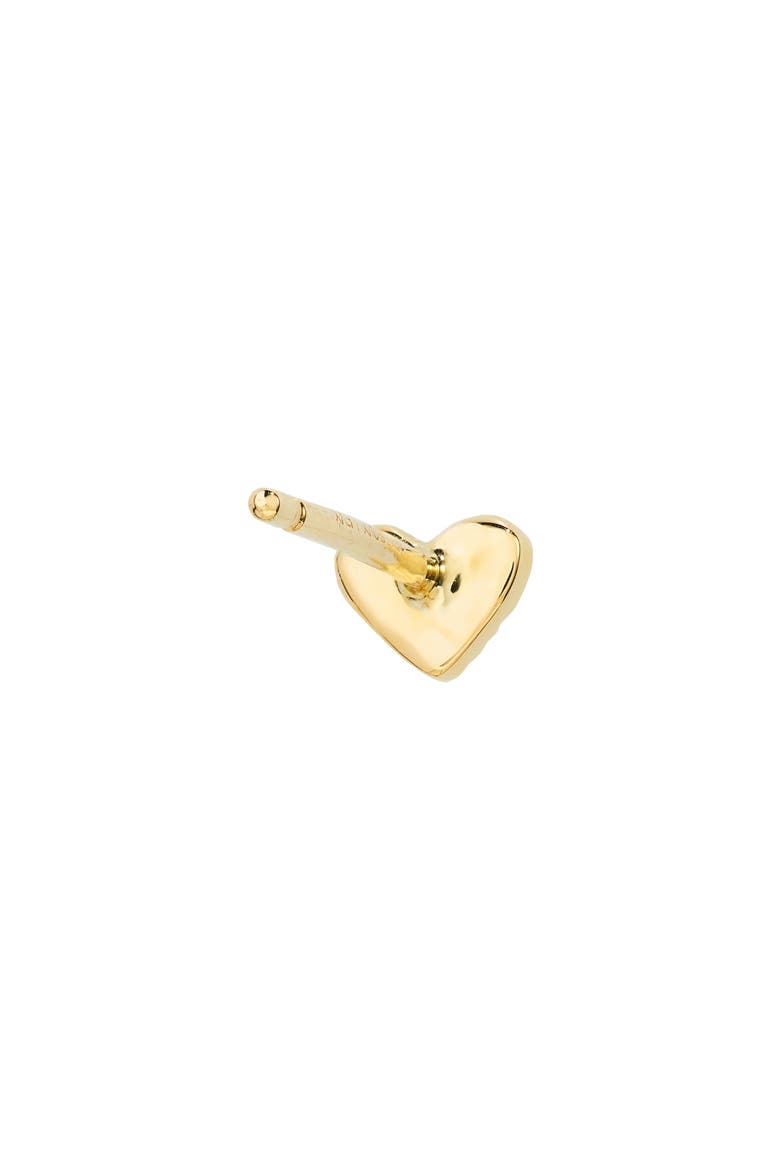 Simple Obession Pavé Diamond Heart Stud Earrings (Nordstrom Exclusive), Alternate, color, 18K YELLOW GOLD