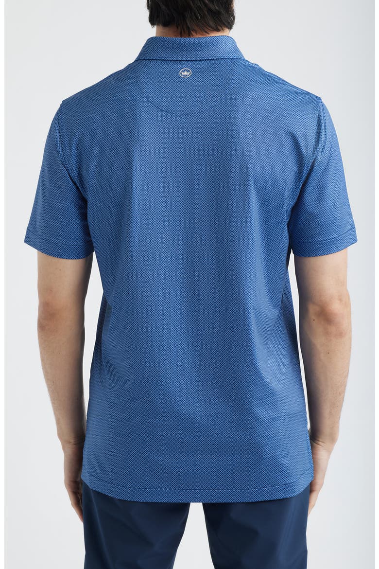 Dewitt Microprint Performance Jersey Polo, Alternate, color, SPORT NAVY