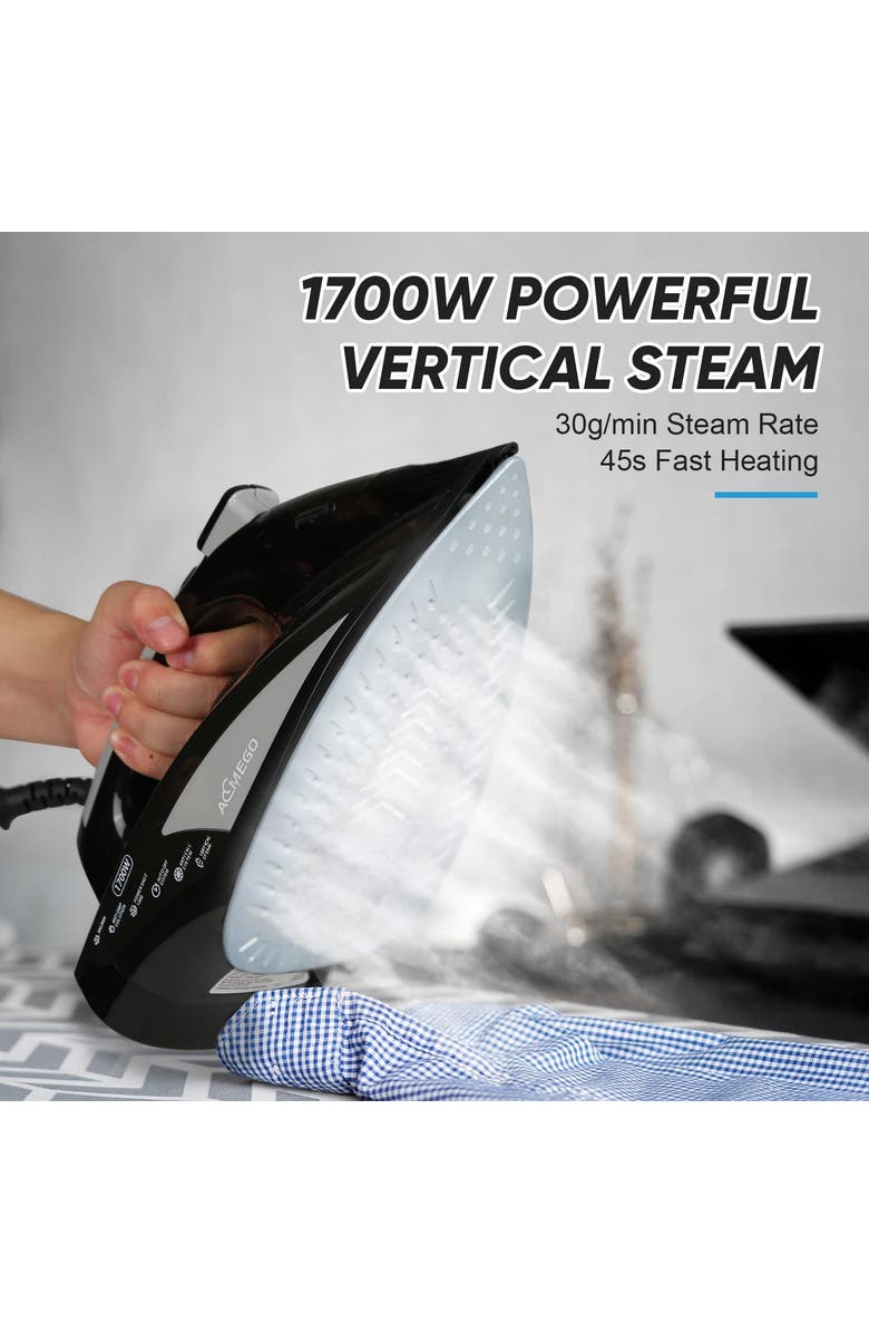 AEMEGO Steam Iron for Clothes, Alternate, color, Black