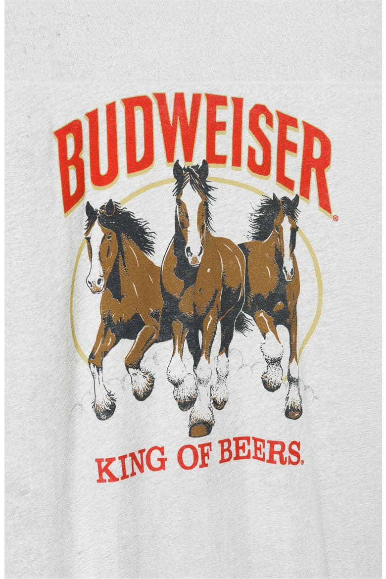 Budweiser King of Beers Cotton Graphic T-Shirt, Alternate, color, HEATHER GREY