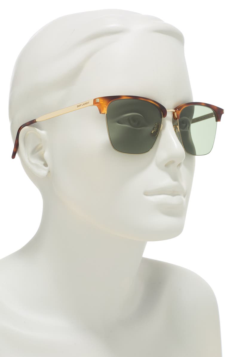 Saint Laurent 55mm Square Sunglasses, Alternate, color,