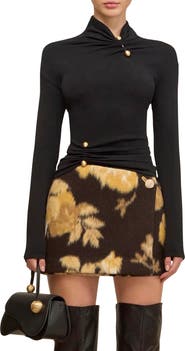 Cult Gaia Callie Asymmetric Neck Top