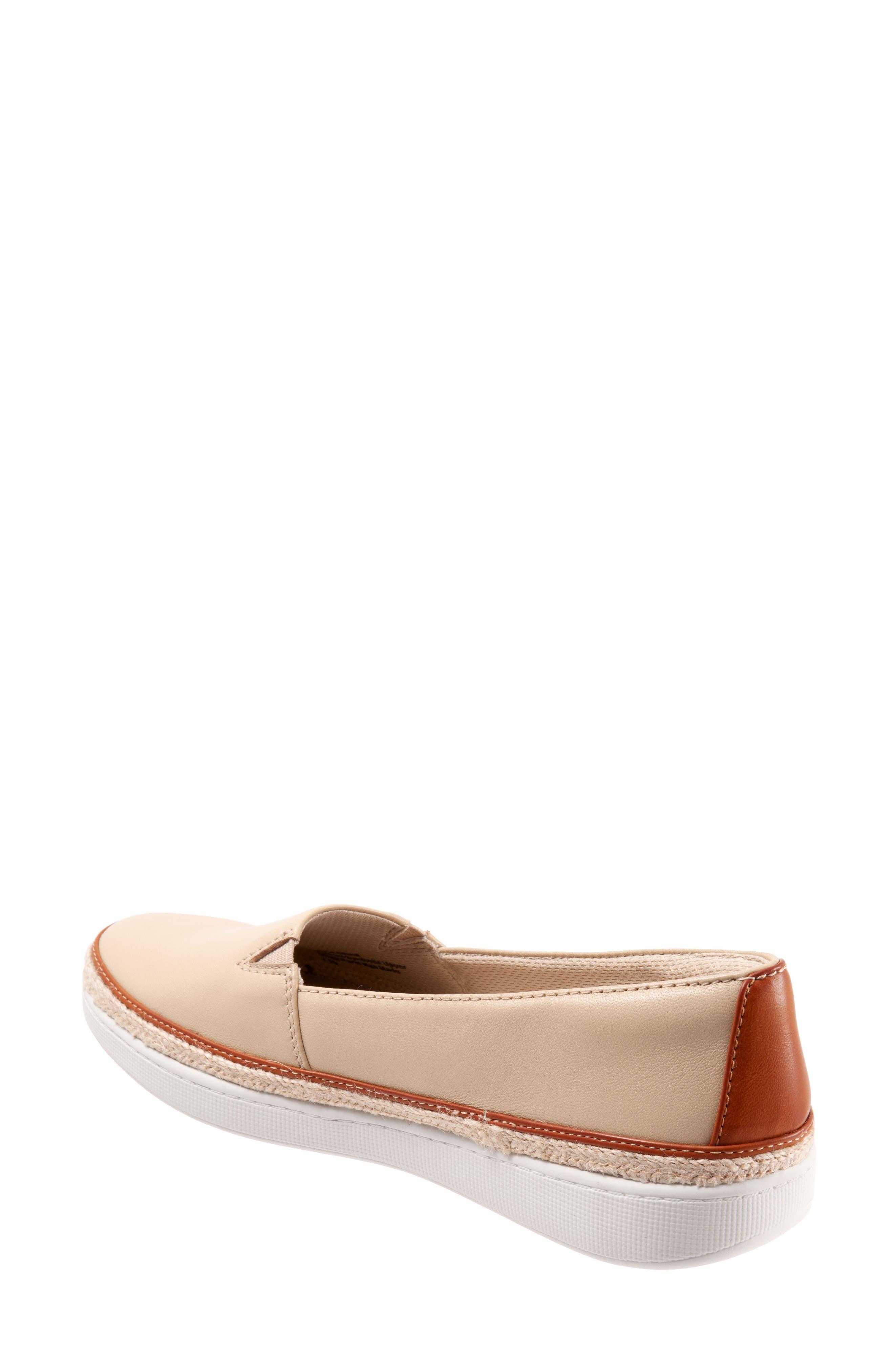 Destiny Flat, Alternate, color, BEIGE LEATHER