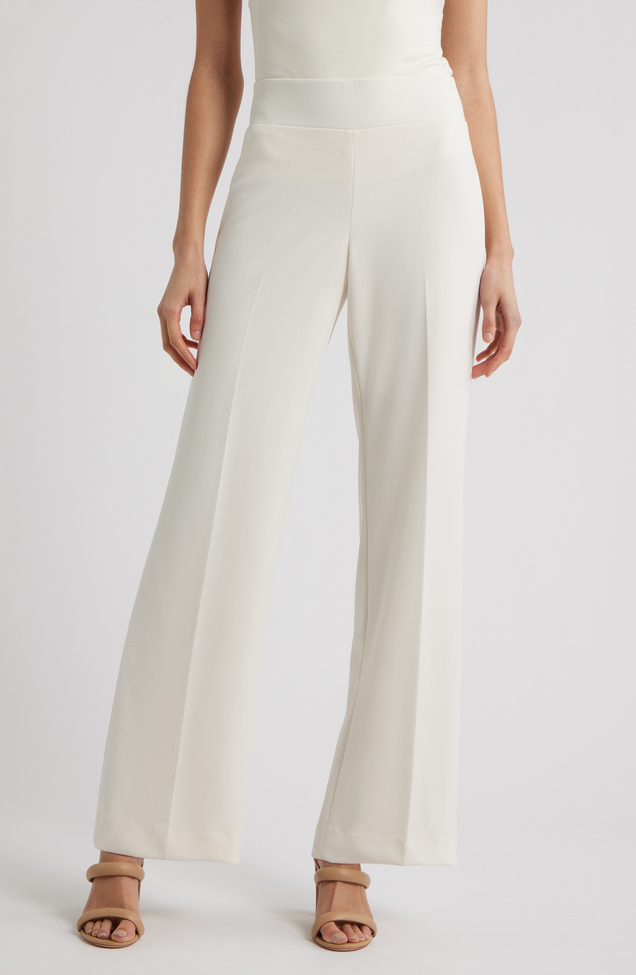 High Waist Pull-On Wide Leg Pants - image 3