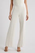 Anne Klein High Waist Pull-On Wide Leg Pants