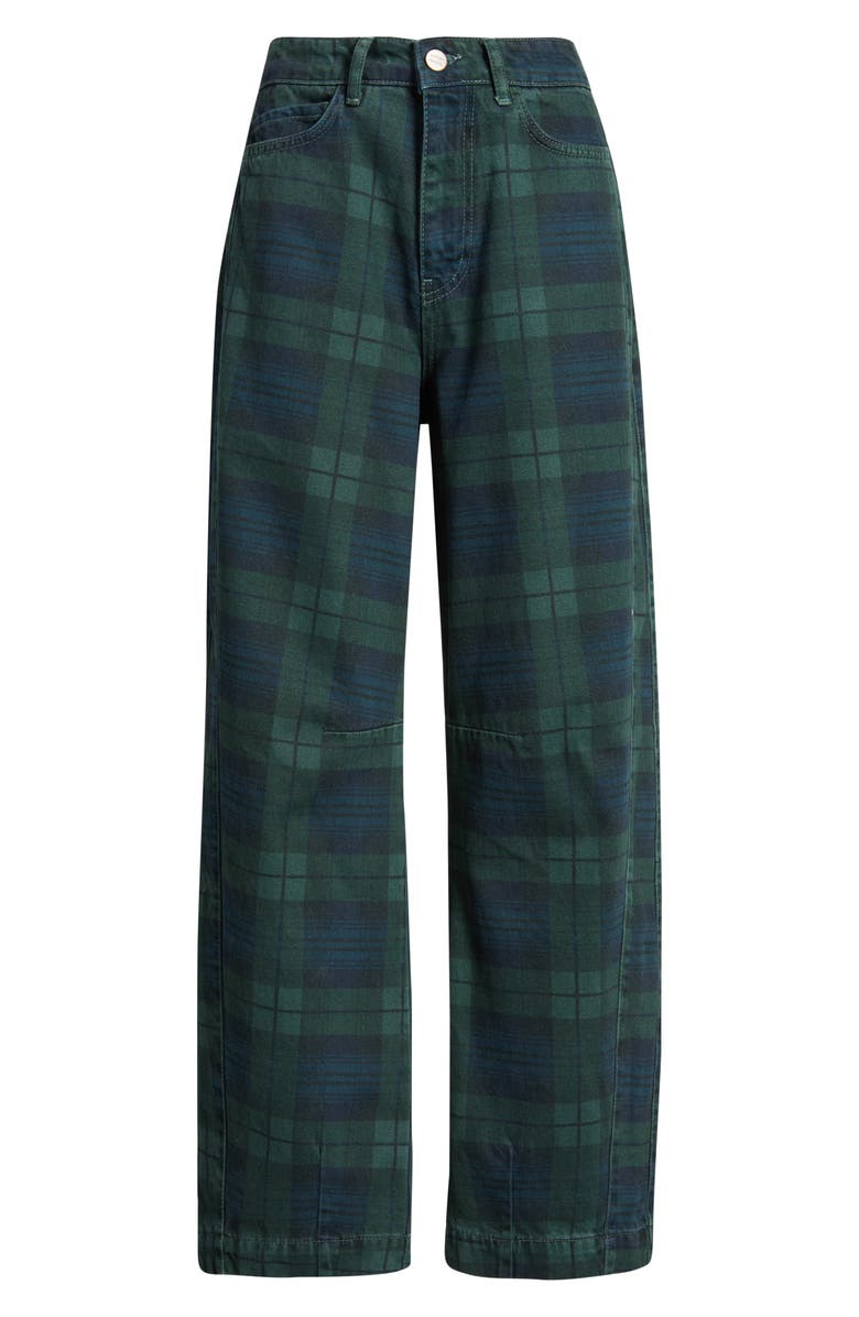 Damson Madder Sinclair Overdye Plaid Jeans, Alternate, color, Navy