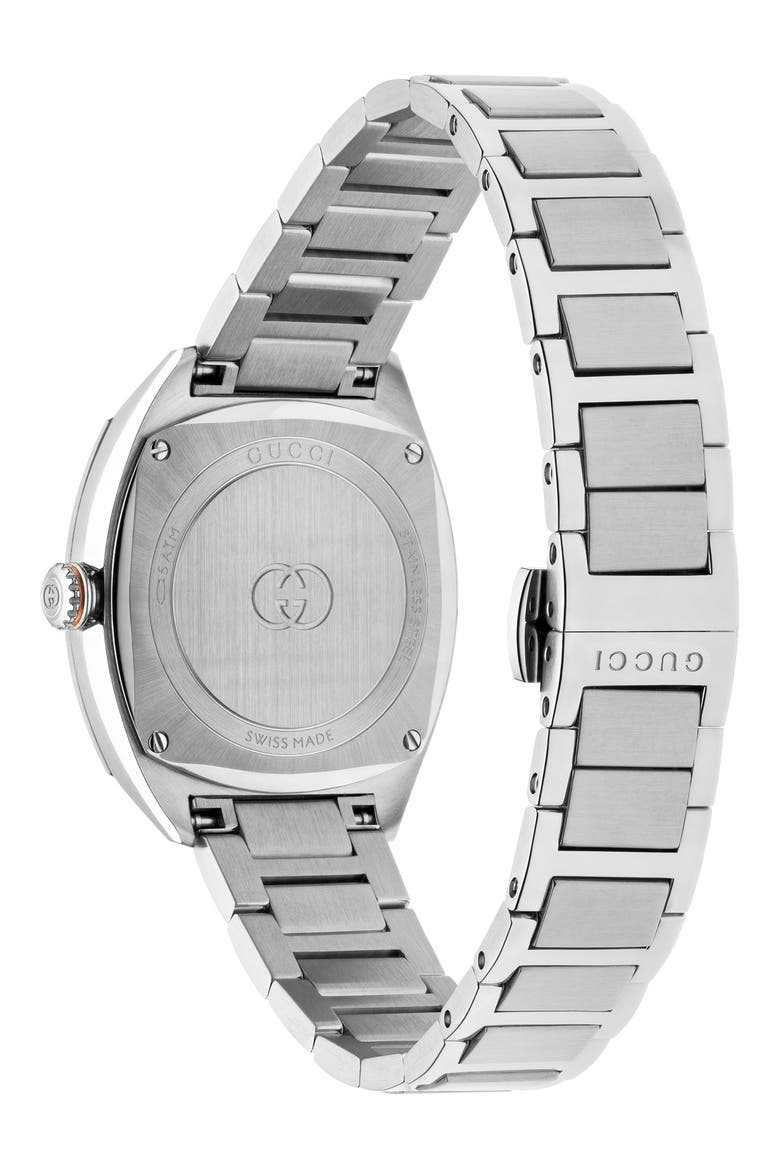 Interlocking Logo Diamond Dial Watch, 29mm, Alternate, color, BLACK/ SILVER