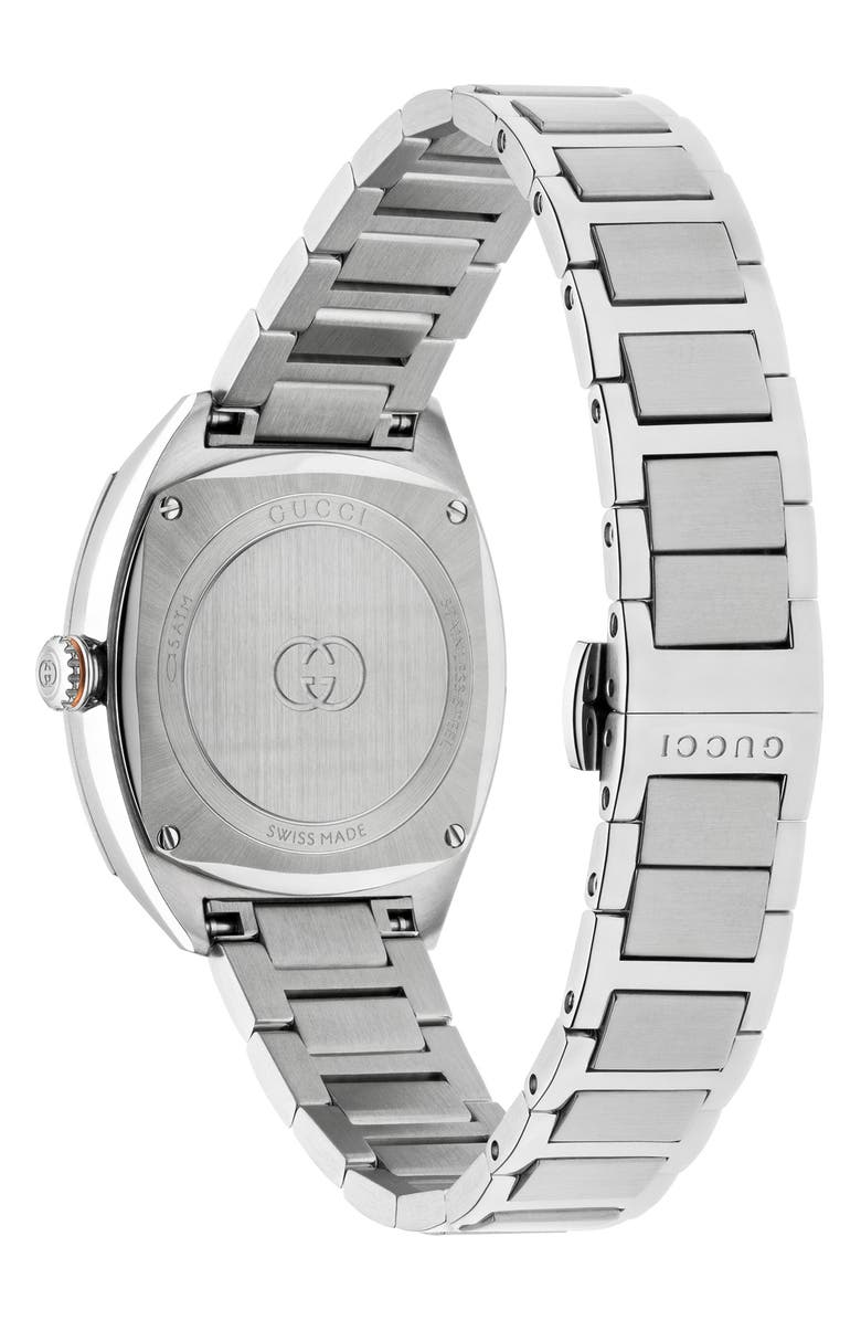 Gucci Interlocking Logo Diamond Dial Watch, 29mm, Alternate, color, Black/ Silver