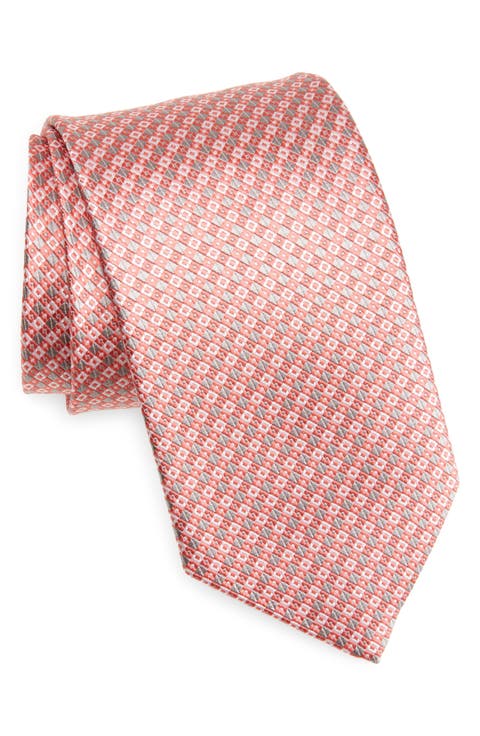 Geometric Silk Tie