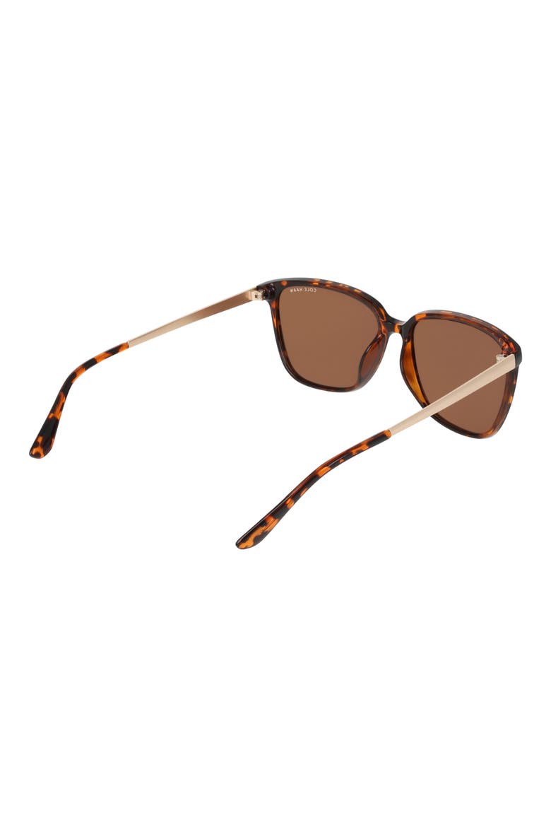 57mm Square Sunglasses, Alternate, color, TORTOISE