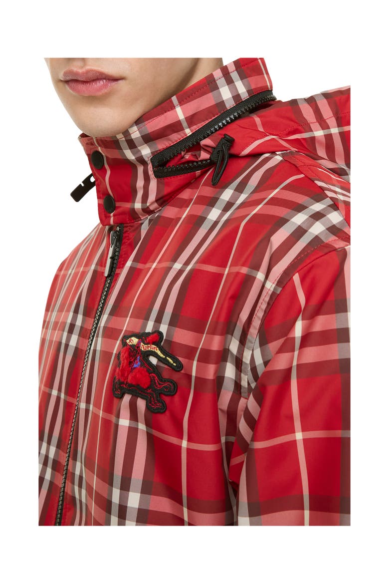 Knight Check Jacket, Alternate, color, Crayon red