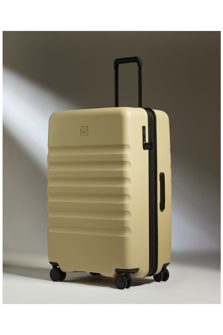 Large Luggage - Icon Stripe, Main, color, Dune