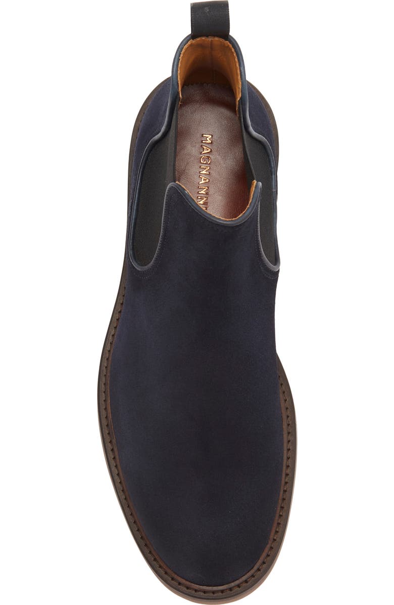 Magnanni Marton Chelsea Boot, Alternate, color, Navy