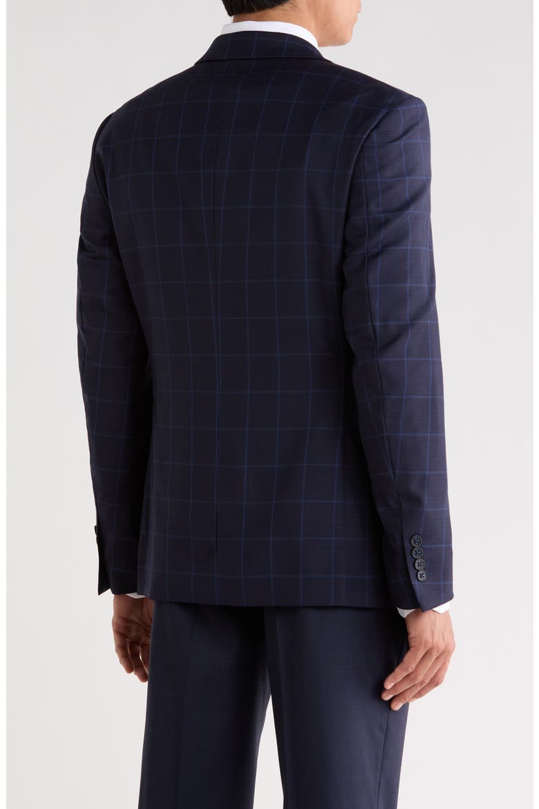 Windowpane Wool Sport Coat, Alternate, color, NAVY