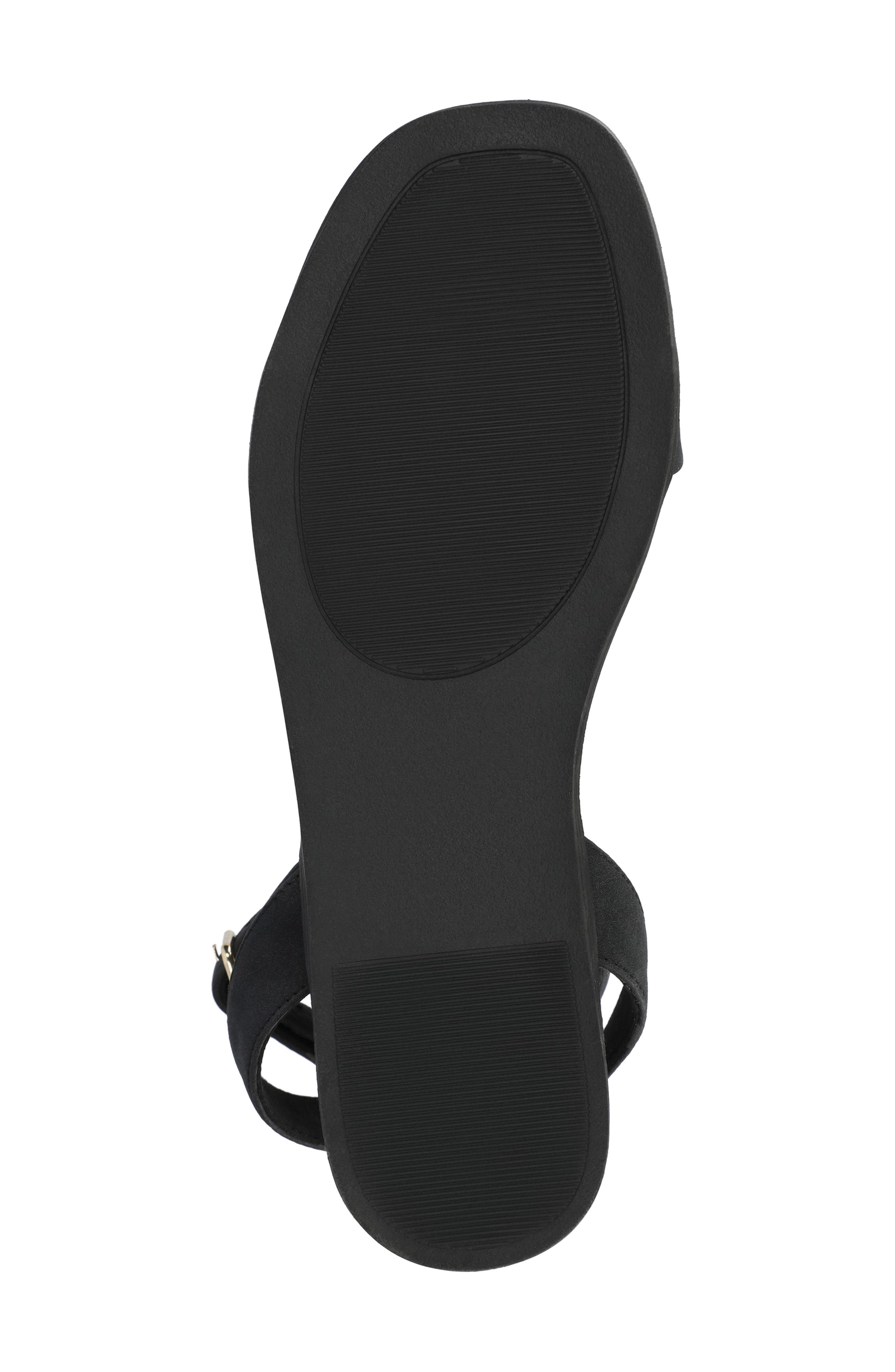 Journee Collection Primrose Studded Sandal, Alternate, color, Black Nubuck