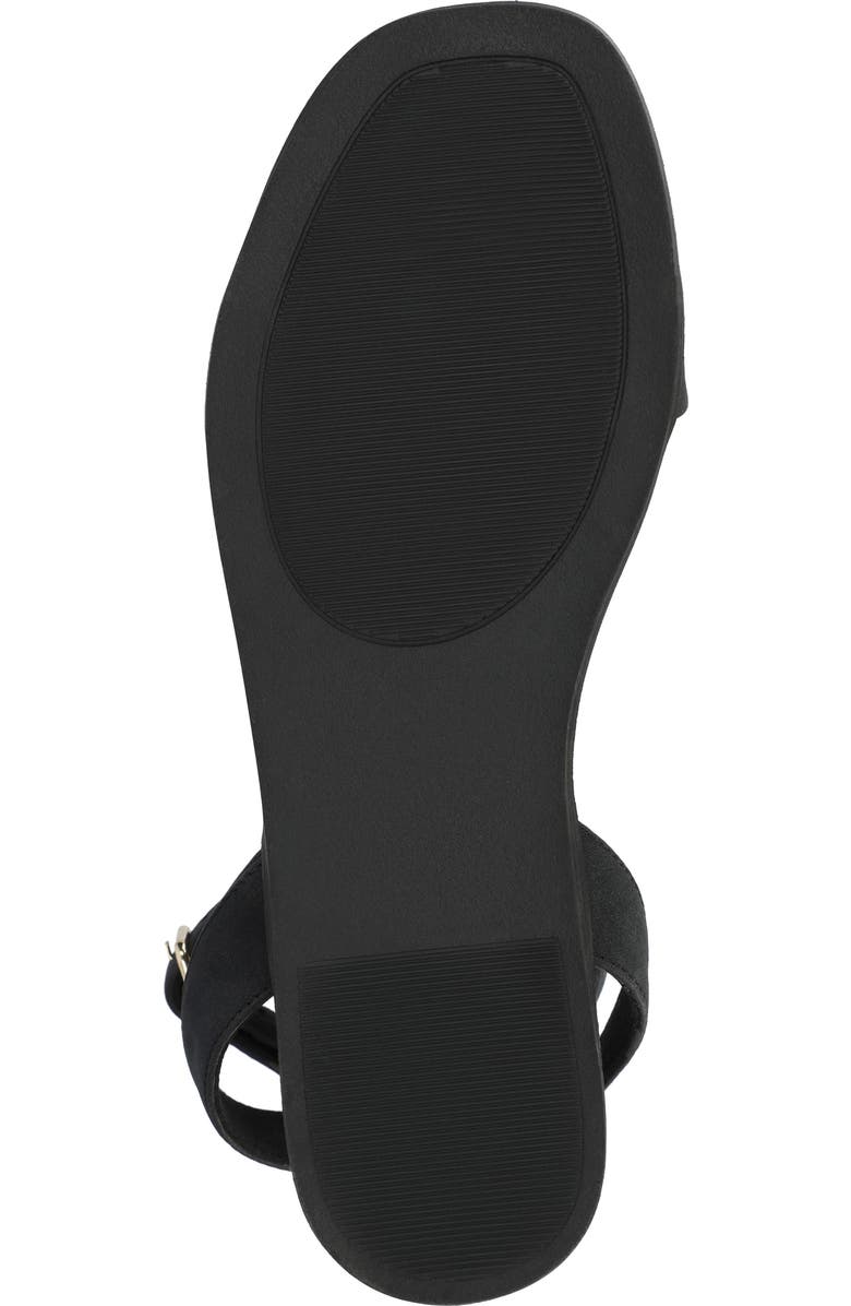 Journee Collection Primrose Studded Sandal, Alternate, color, Black Nubuck