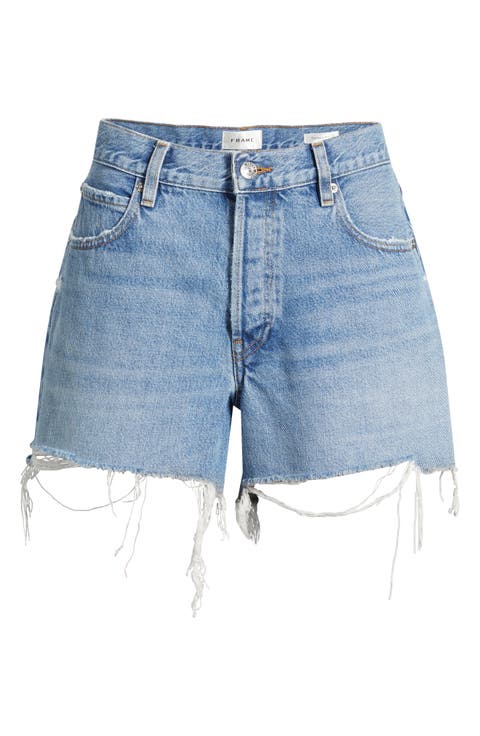 The Long Hang High Waist Denim Cutoff Shorts (Loretta)