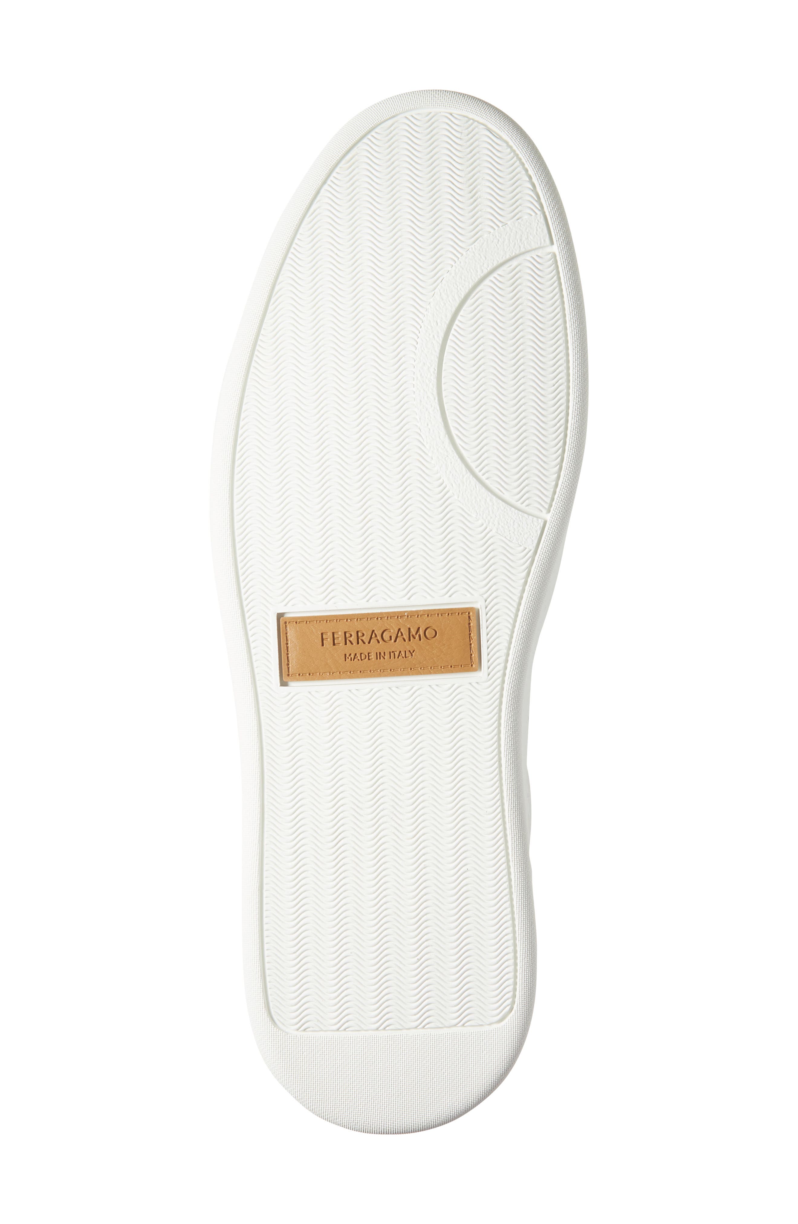 FERRAGAMO Adam Low Top Sneaker, Alternate, color, Bianco Ottico Cordovan