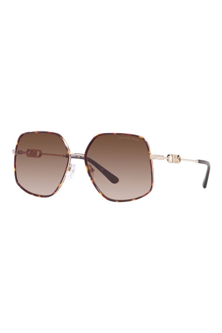 Empire 59mm Gradient Butterfly Sunglasses, Alternate, color, BROWN GRAD