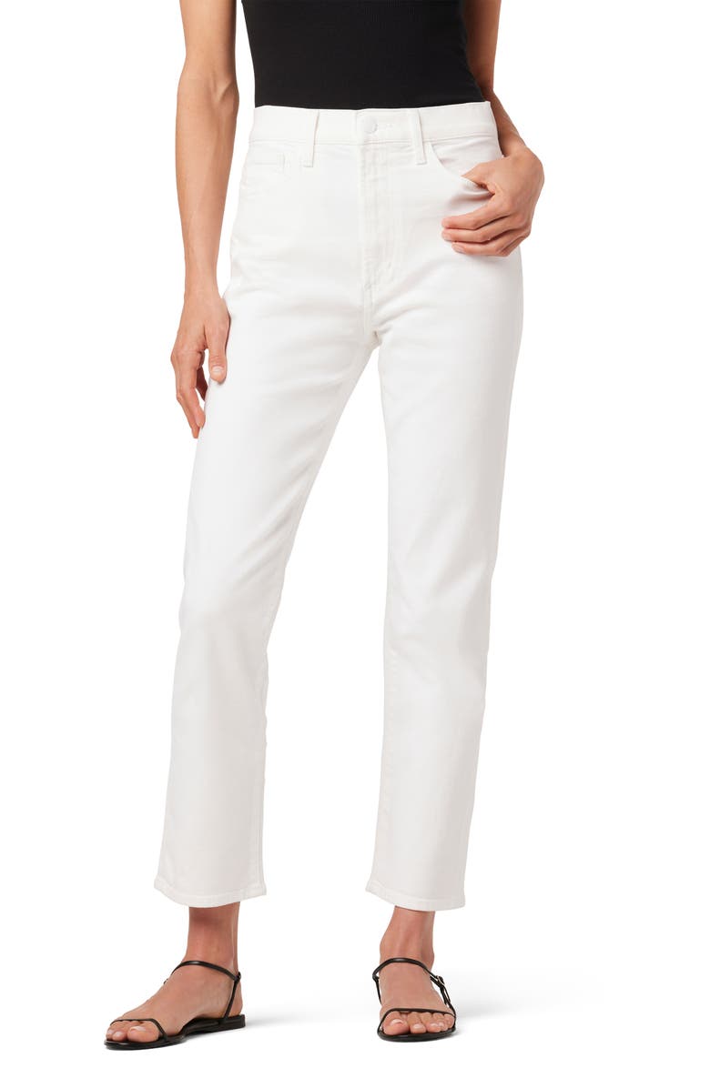 Joe's The OG High Waist Ankle Slim Straight Leg Jeans, Alternate, color, White