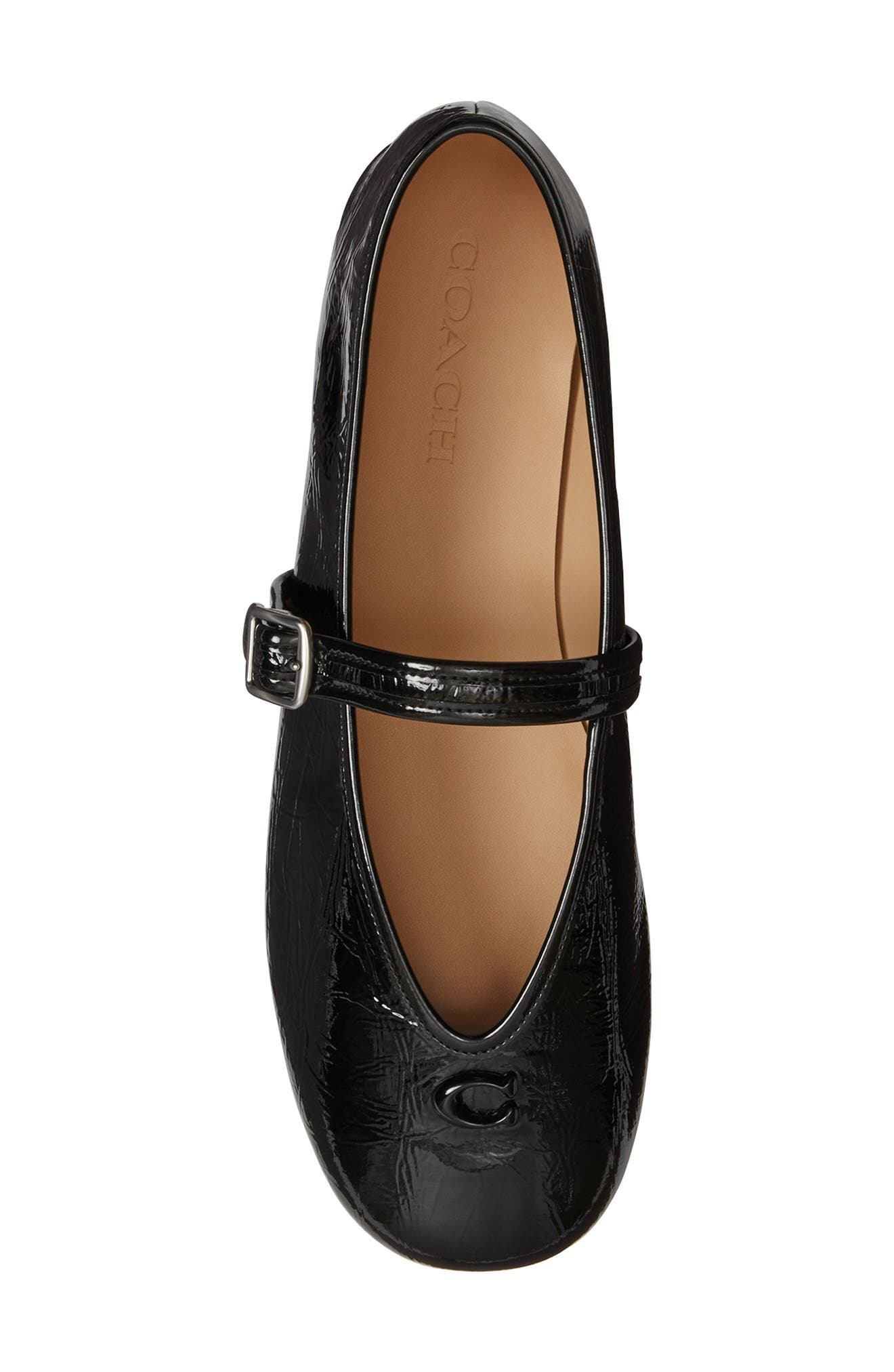 COACH Sculpted C Mary Jane Flat, Alternate, color, Black
