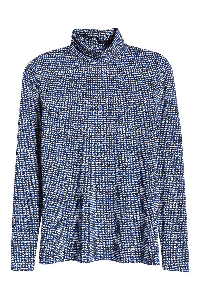 Long Sleeve Turtleneck Top, Alternate, color, ROYAL SAPPHIRE COMBO