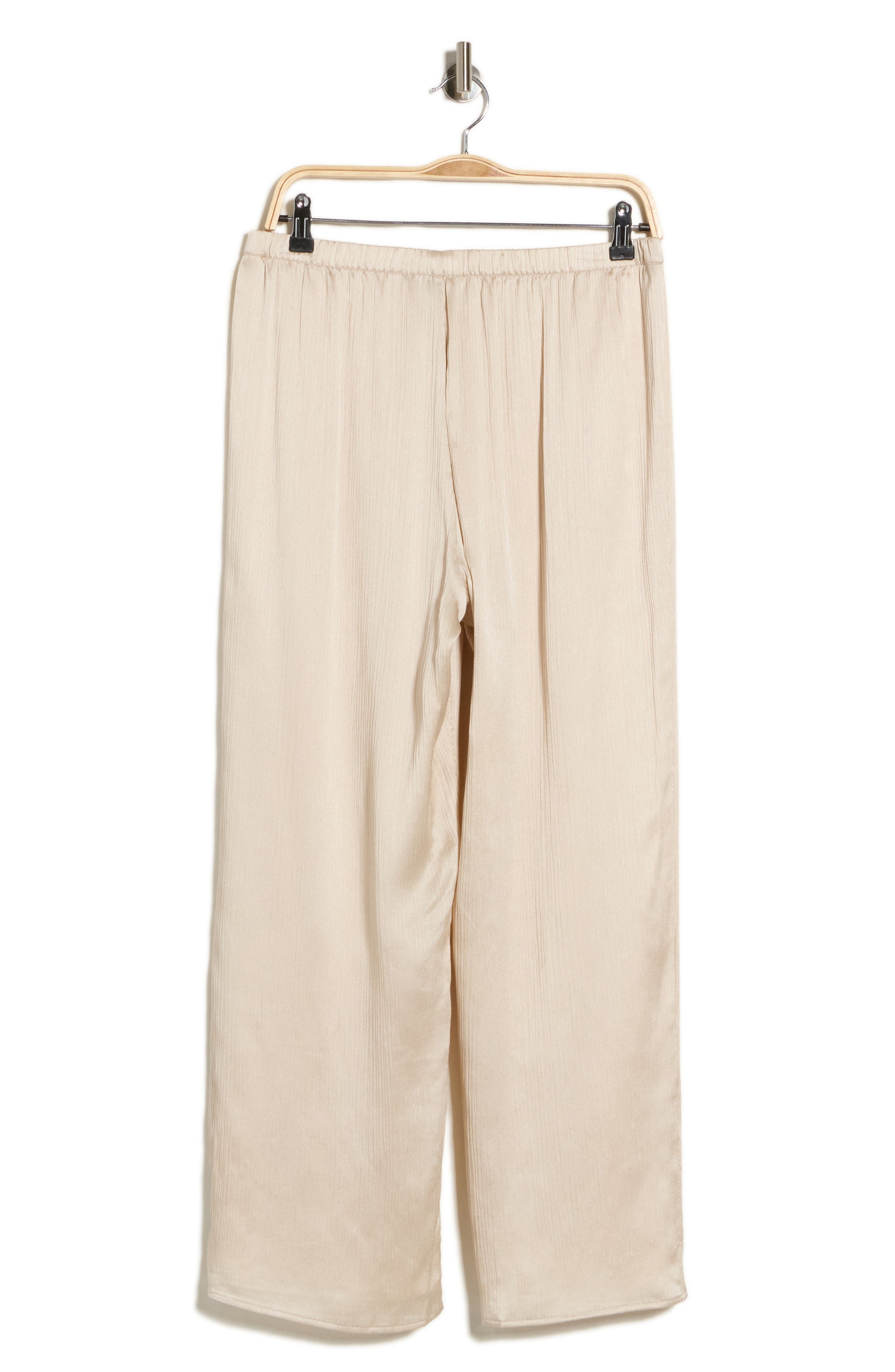 Silk Straight Ankle Pants